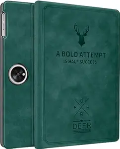 Robustrion Cover for OnePlus Pad Go Cover Case 11.35 inch, Deer Flip Case Cover for OnePlus Pad Go 11.35 inch [Support Auto Sleep Wake] - Dark GreenRobustrion Cover for OnePlus Pad Go Cover Case 11.35 inch, Deer Flip Case Cover for OnePlus Pad Go 11.35 inch [Support Auto Sleep Wake] - Dark Green